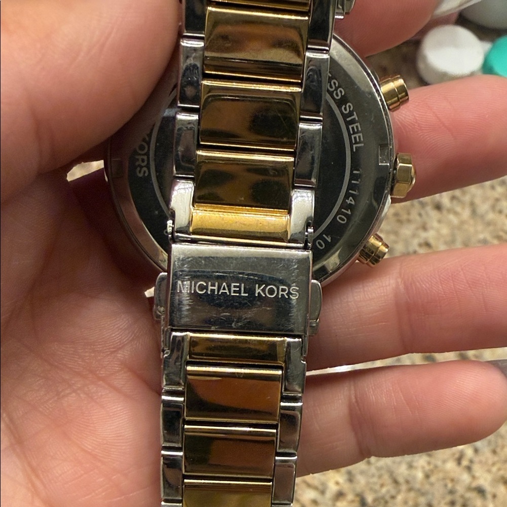 Michael Kors Two-Tone Crystal Women's Watch - Picture 2 of 6